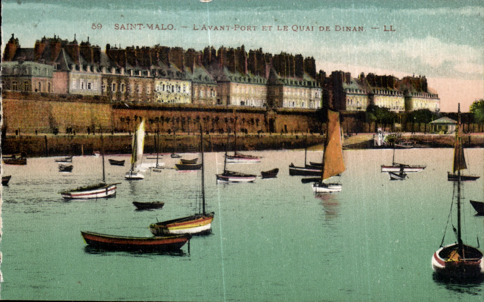 Santo Malo de CPA antes del puerto de Ouai De Dinan