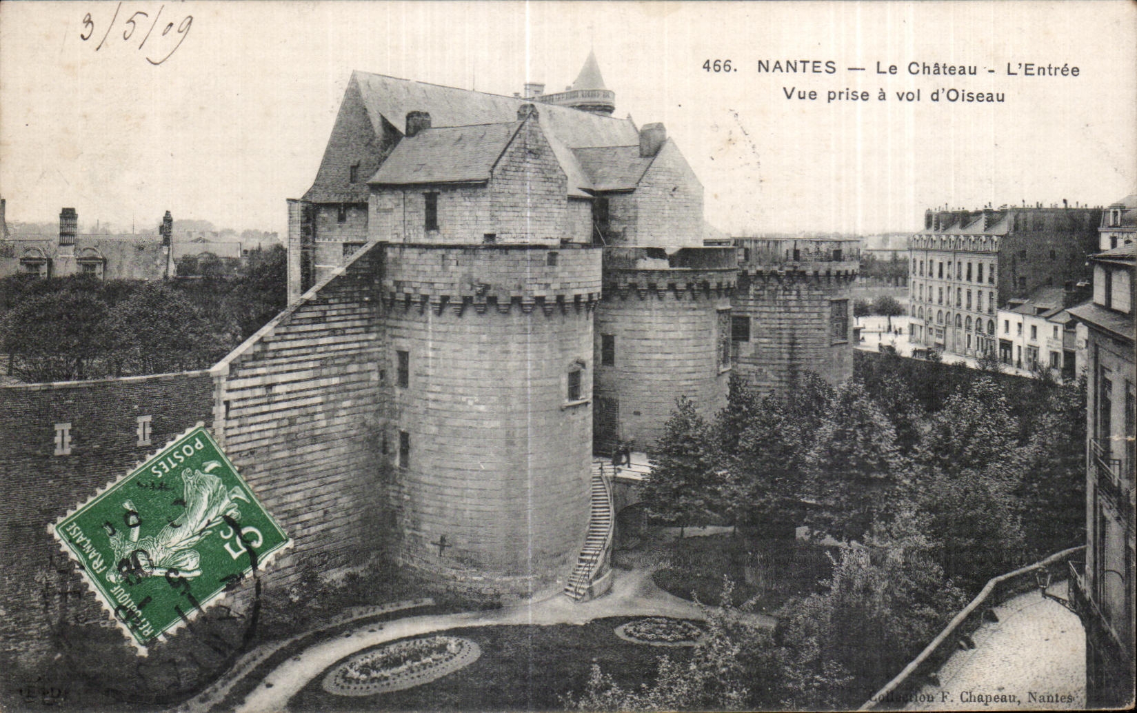 CPA Nantes the Castle Entrance Seen from has flight Oiseau