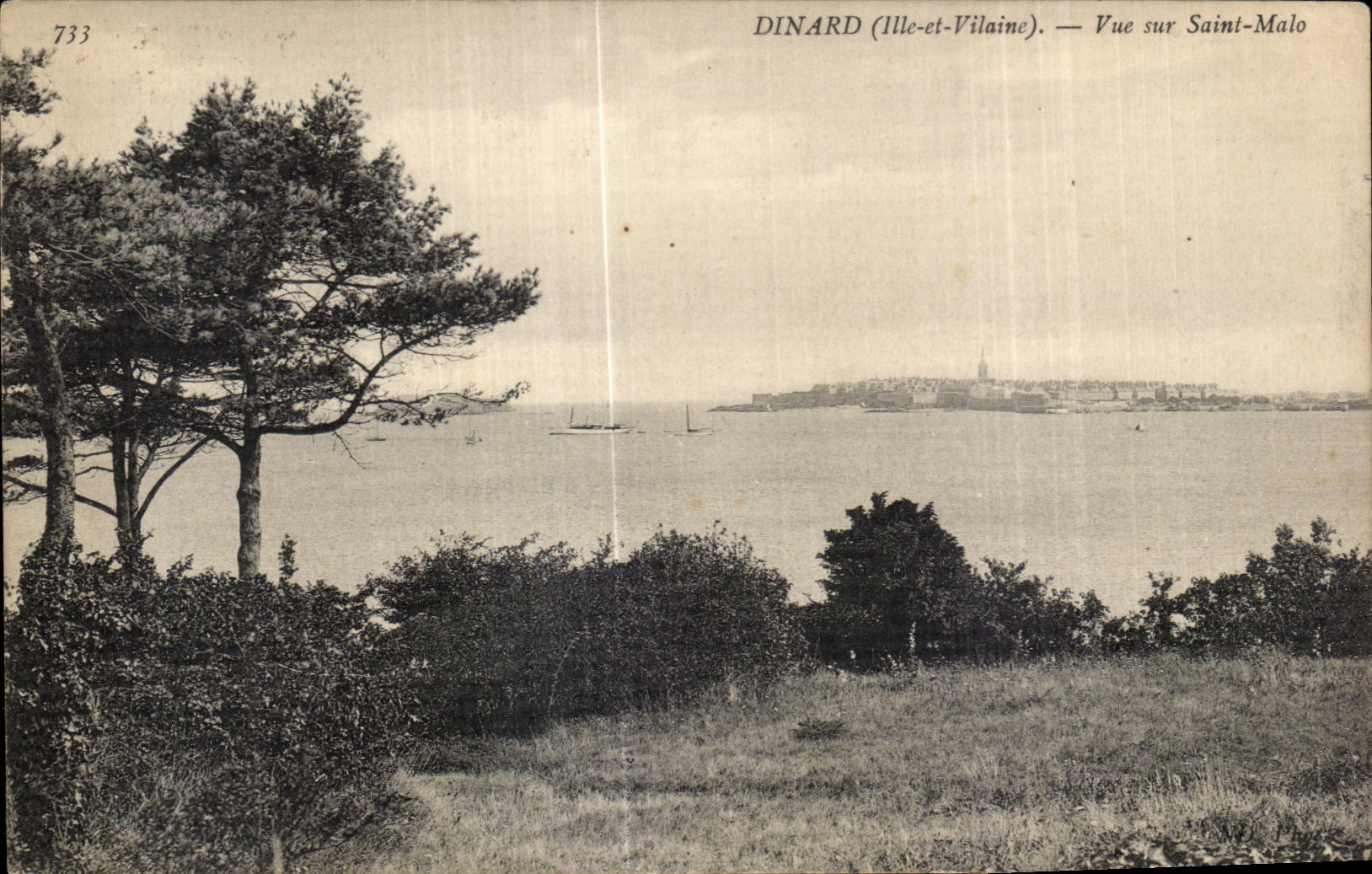 CPA Dinard Vue sur Saint Malo