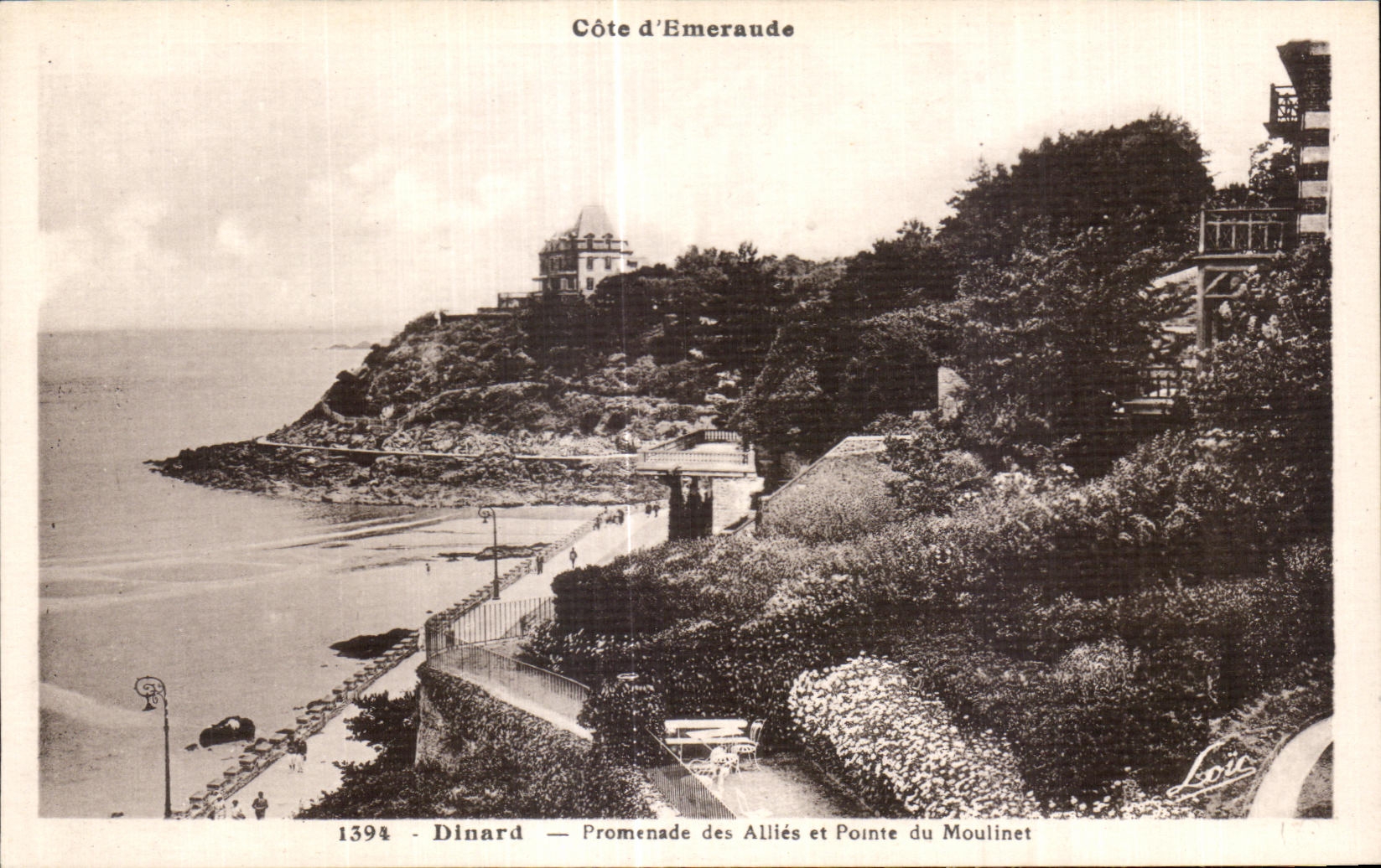 CPA Dinard Promenade des Allies et Pointe du Moulinet