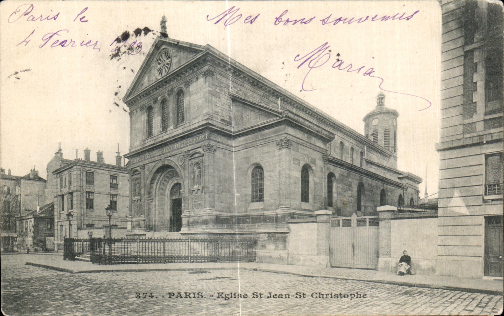 CPA Paris Church St Jean St Christophe