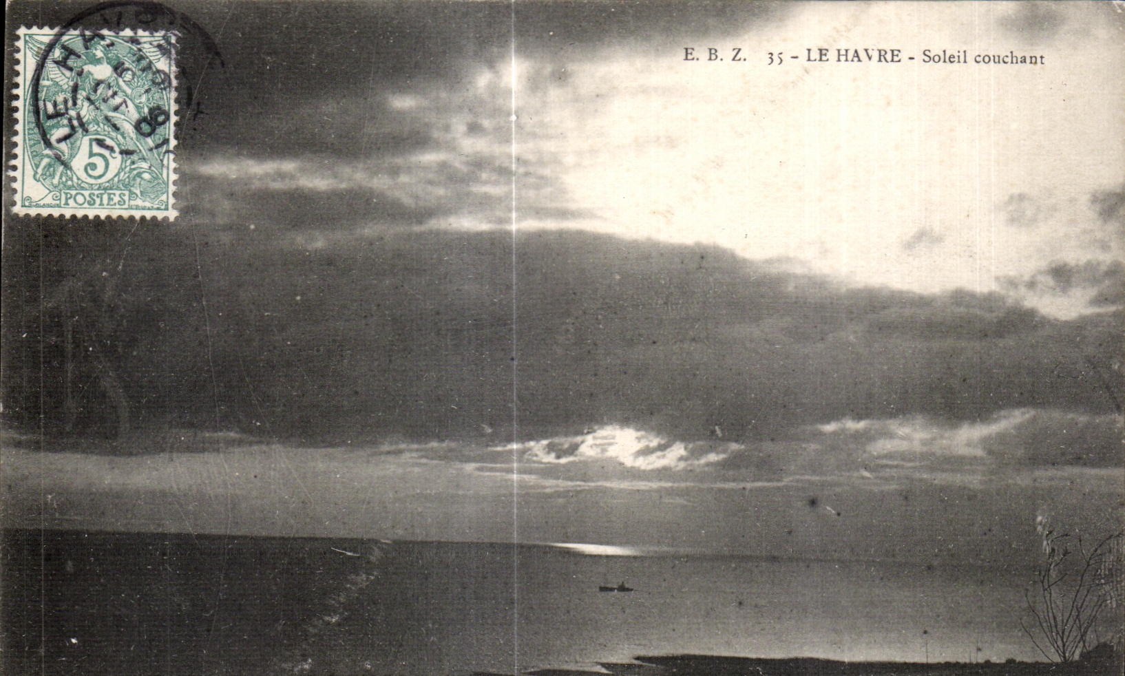 CPA Le Havre Soleil couchant