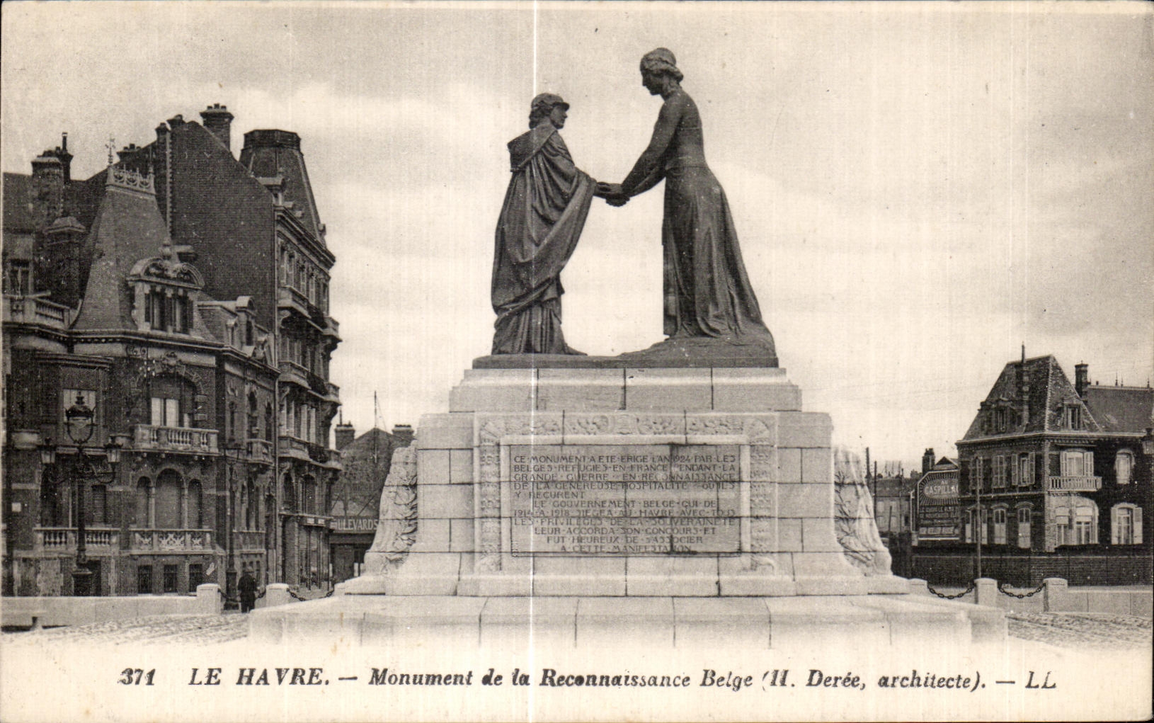 CPA Le Havre Monument of the Belgian Recognition