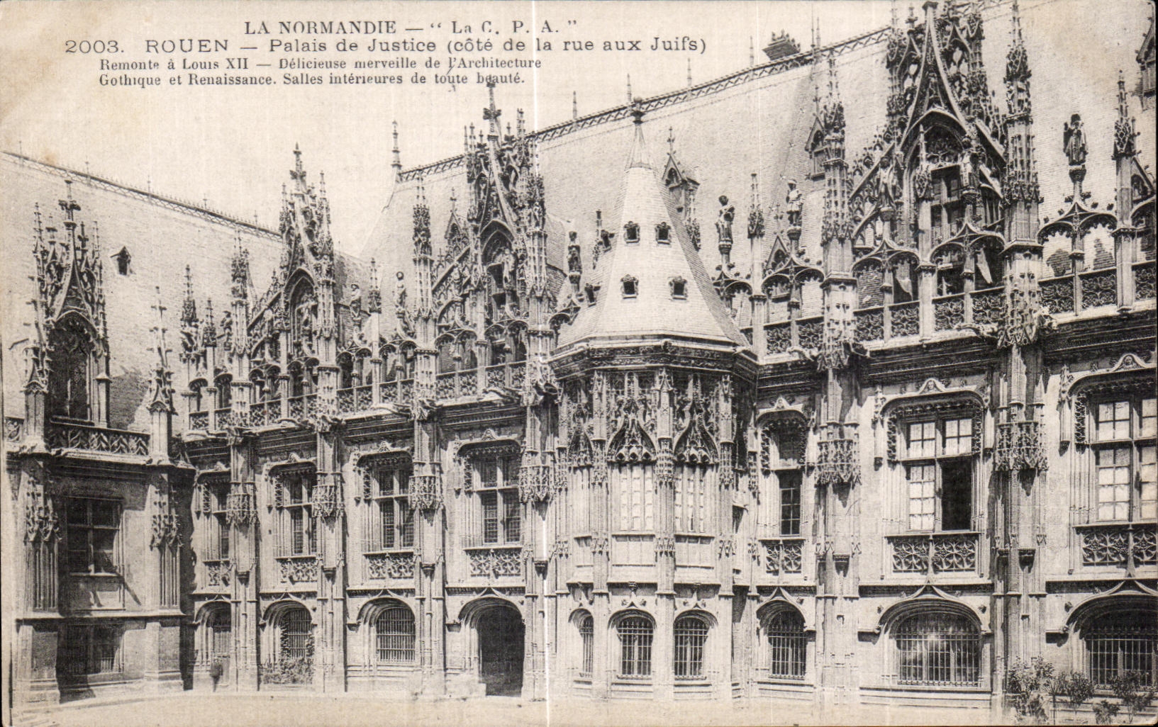 CPA Rouen Law courts (Dimension of the street to the Jews)