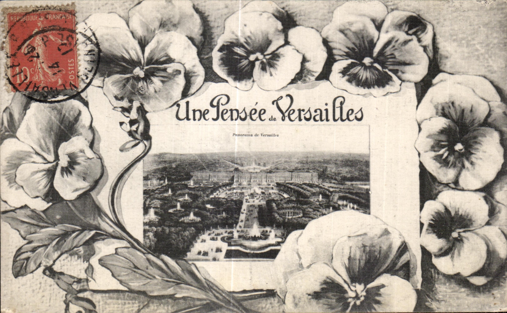CPA Une Pensee de Versailles