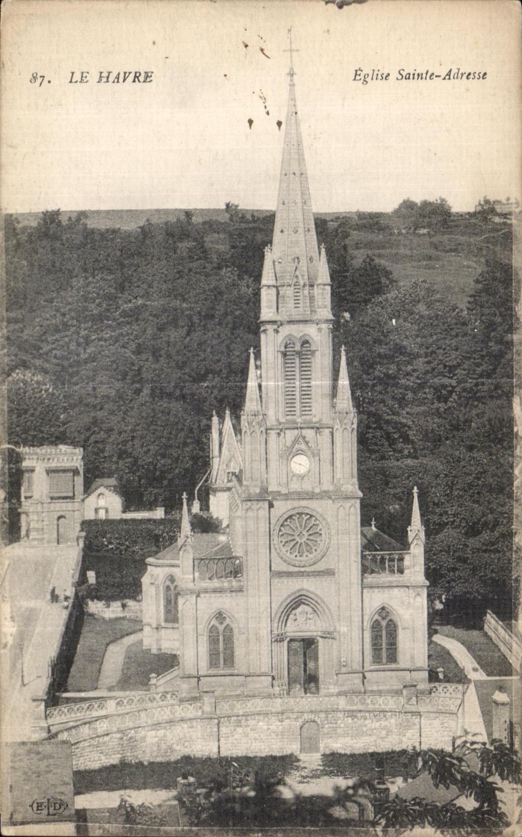 CPA Le Havre Church Sainte Address