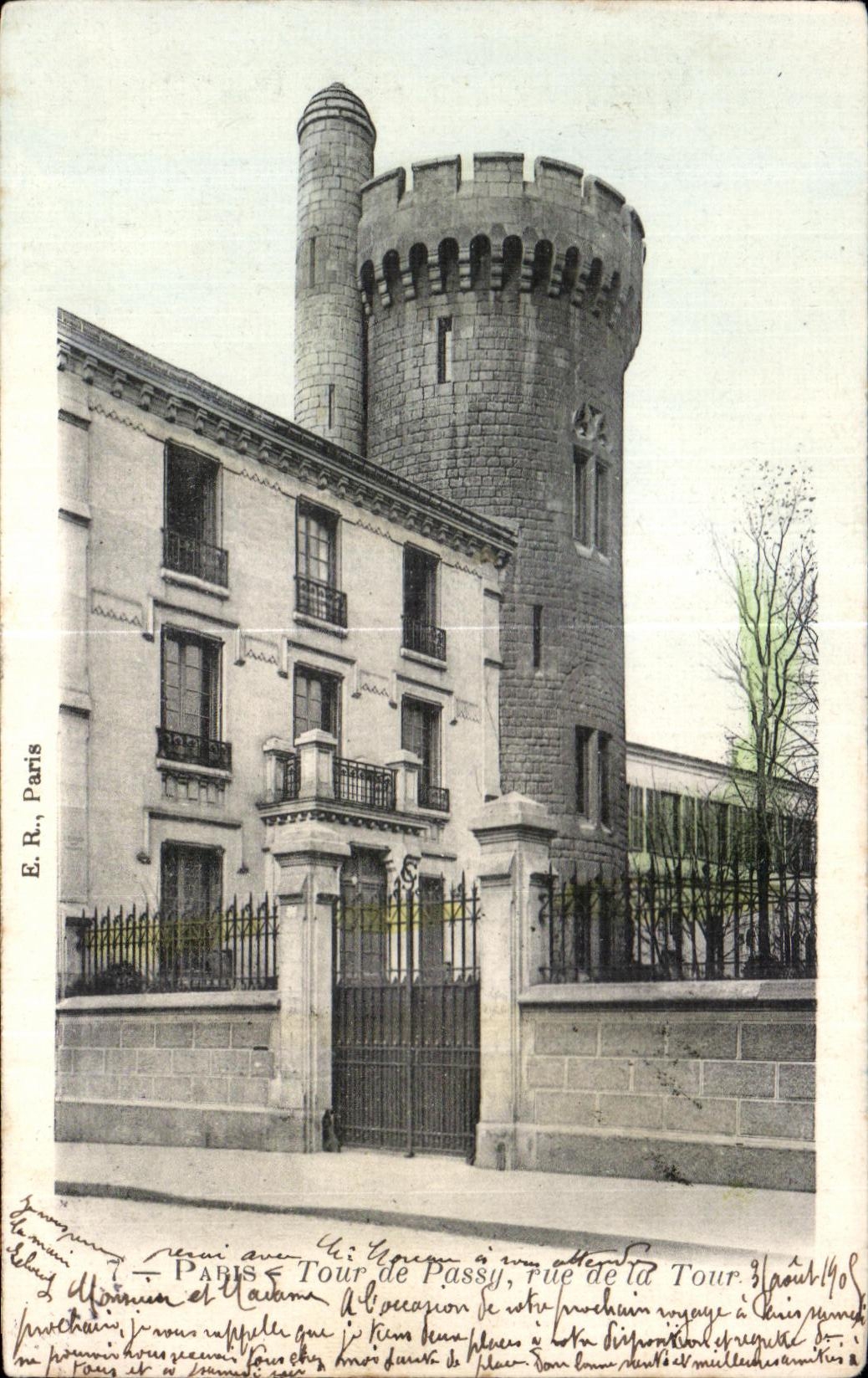 CPA Paris Tour de Passy rue de la Tour
