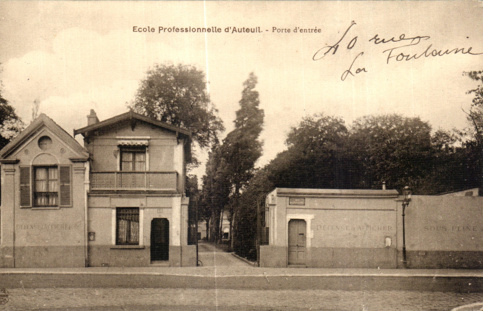 CPA Ecole Professionnelle d Auteuil Porte d entree
