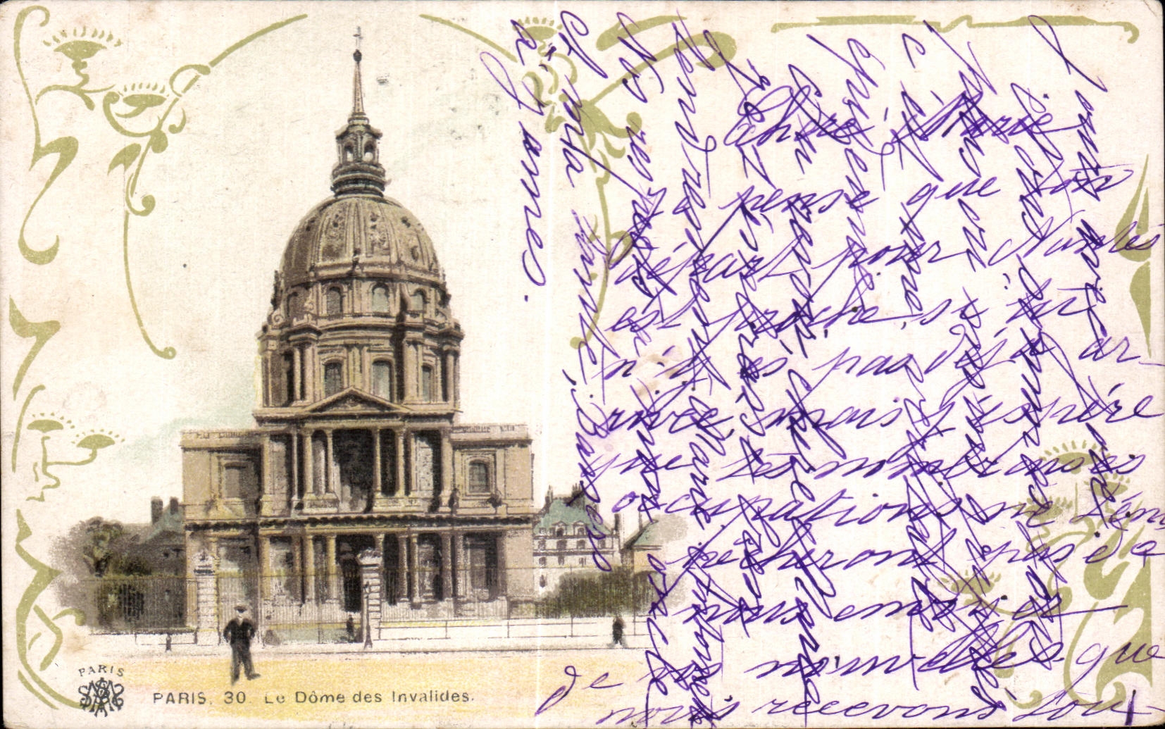 CPA Paris the Lady of Invalides