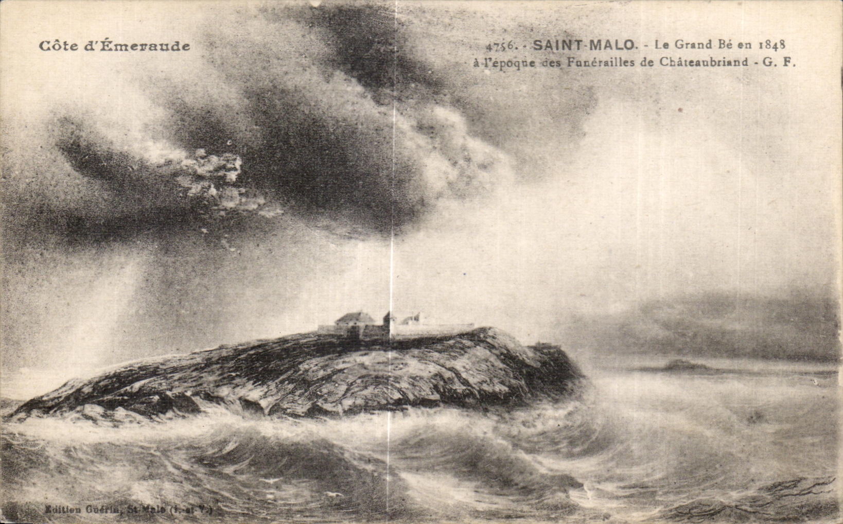 El santo de CPA que sea Malo grande tiene tiempo de Fondeailles de Chateaubriand