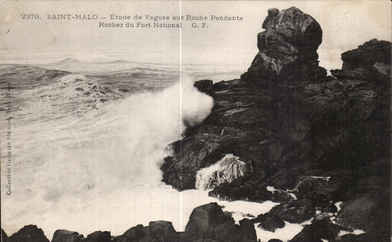 Detalles de Malo del santo de CPA de ondas en la roca colgante de la roca del nacional de la fortaleza