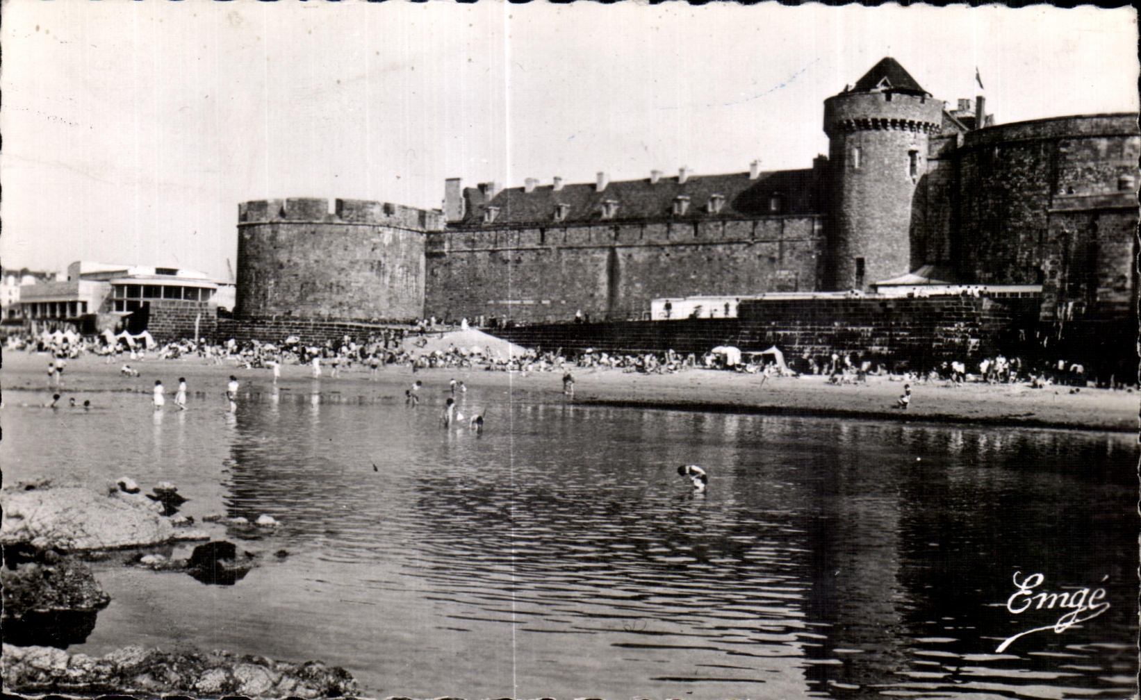 Playa de Malo del santo de CPA de la gama y del castillo