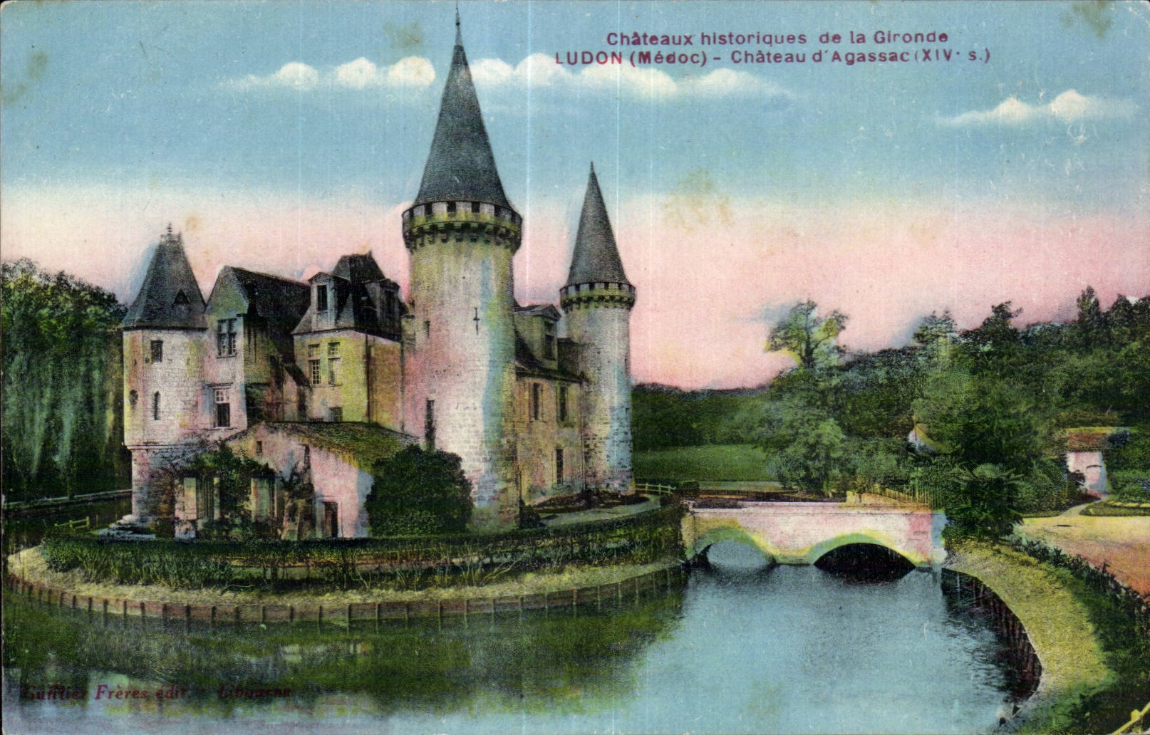 CPA Ludon Castle agassac