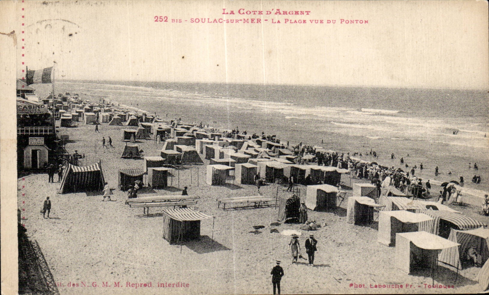 CPA Soulac on Sea the beach seen of the Pontoon