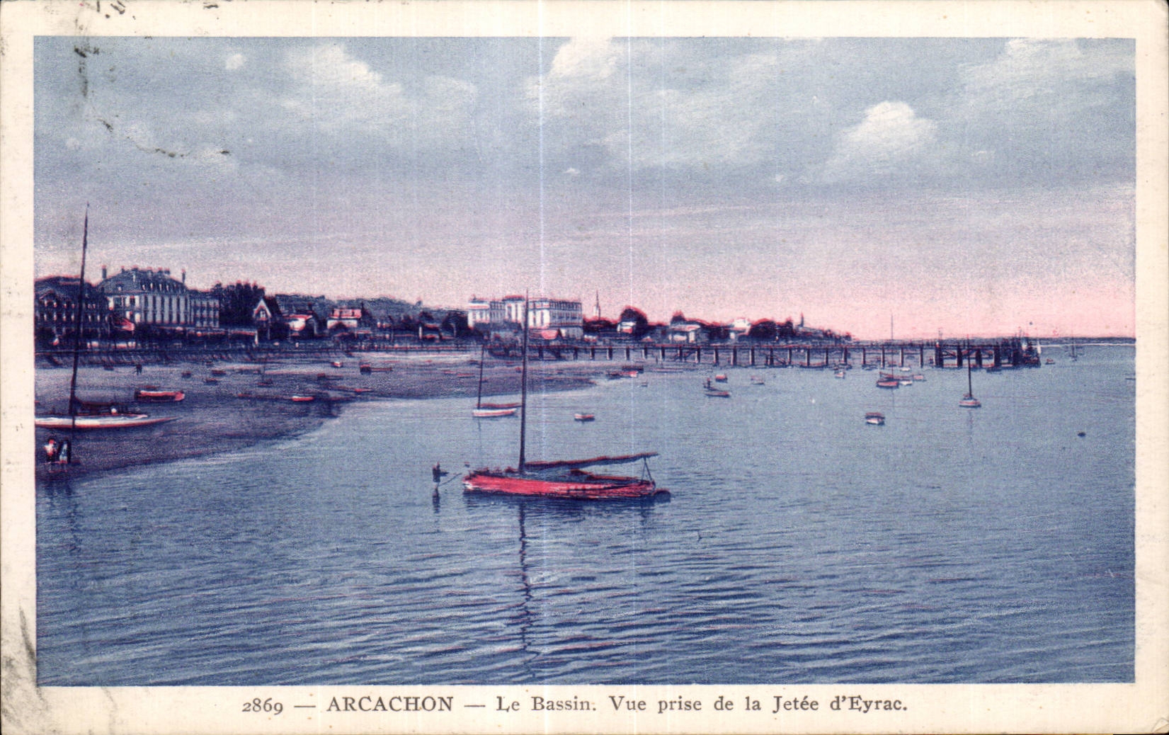 CPA Arcachon Le bassin Vue prise de la jetee d Eyrac