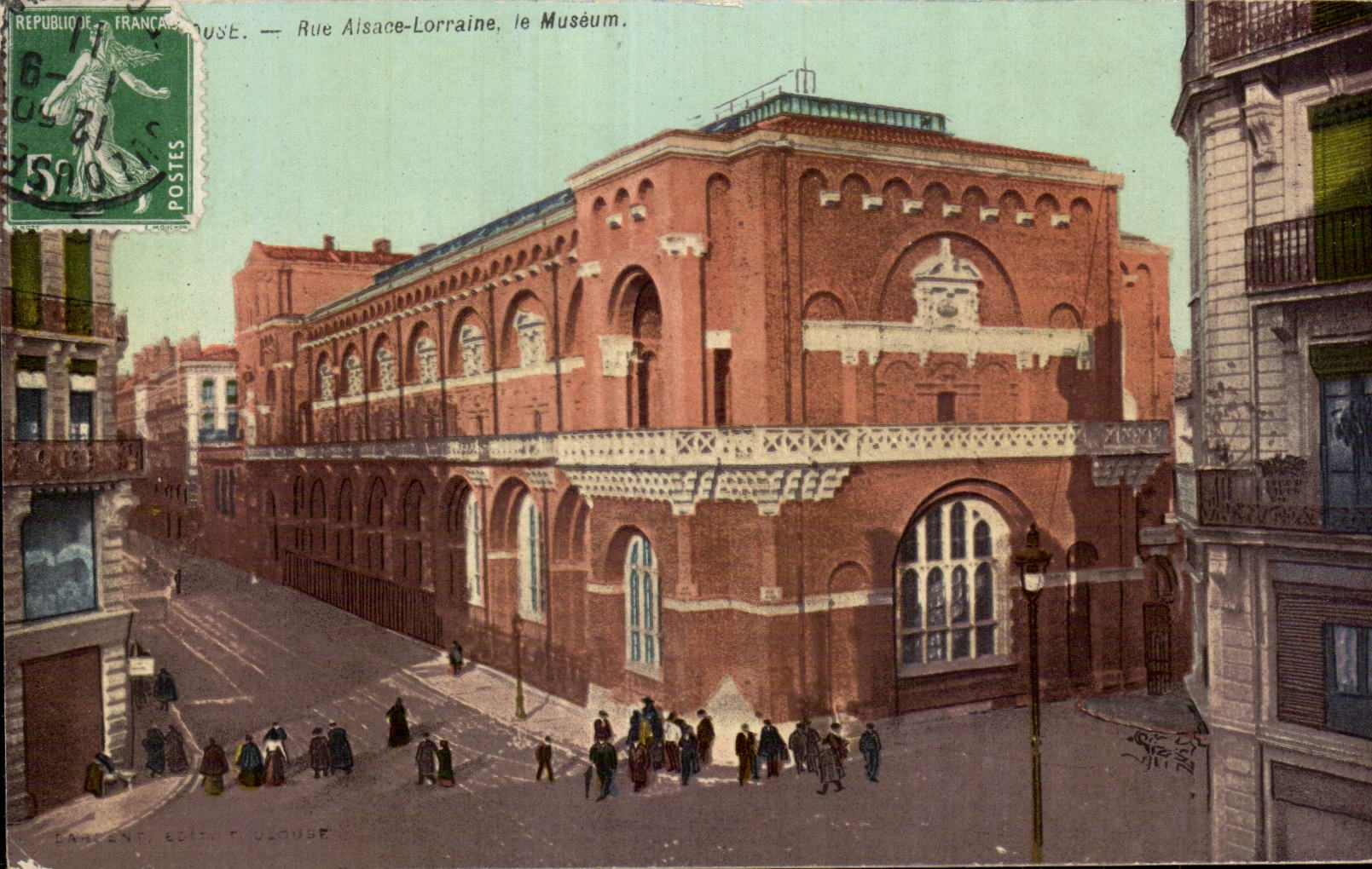 Calle Lorena Alsacia de CPA Toulouse el museo