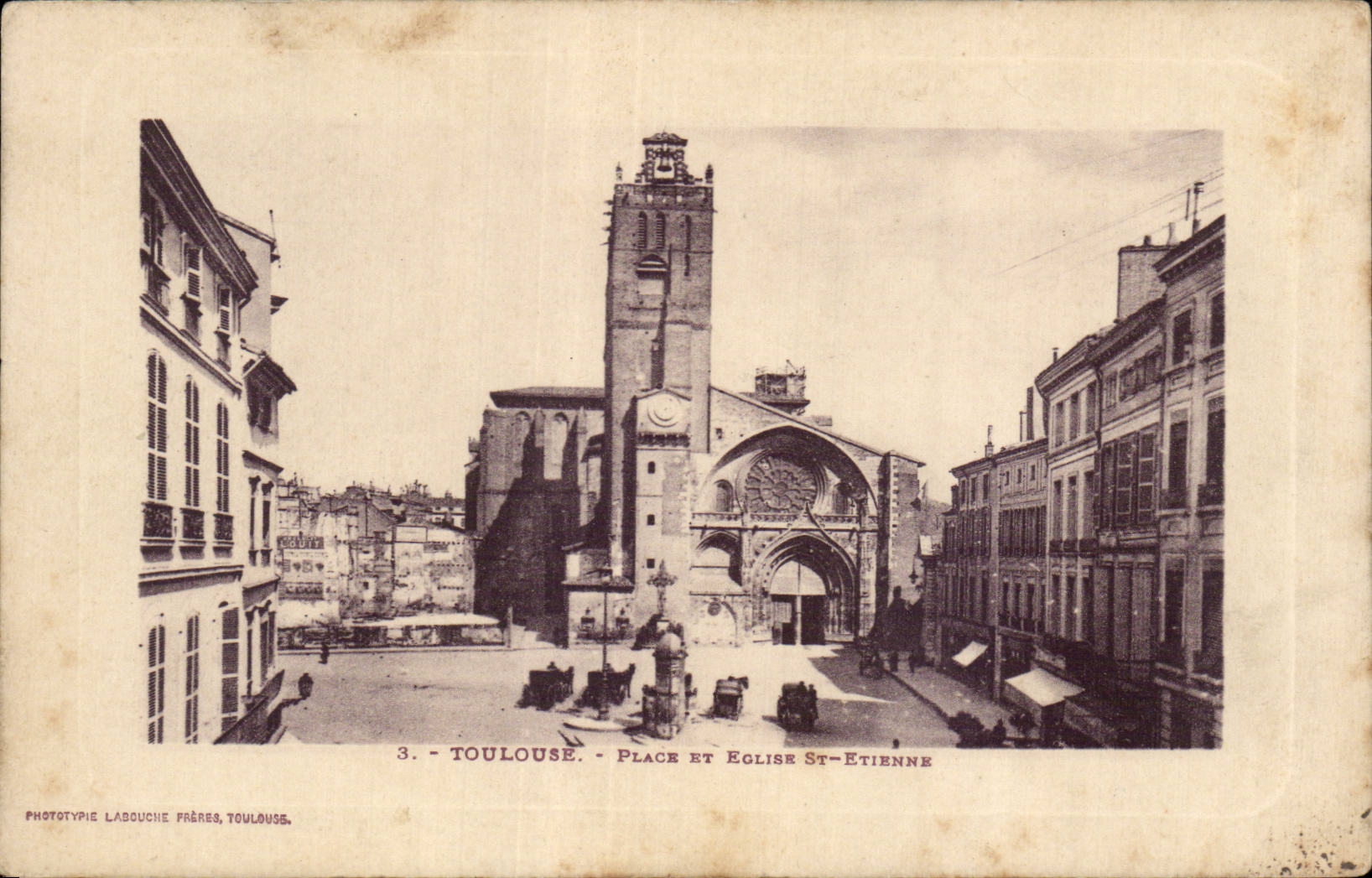Lugares e iglesia St Etienne de CPA Toulouse
