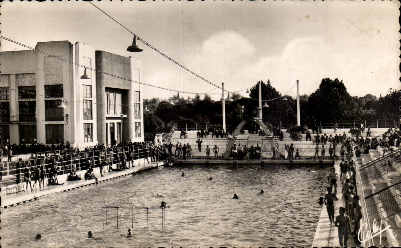 CPSM Toulouse la piscina sporting del parque municipal de los deportes