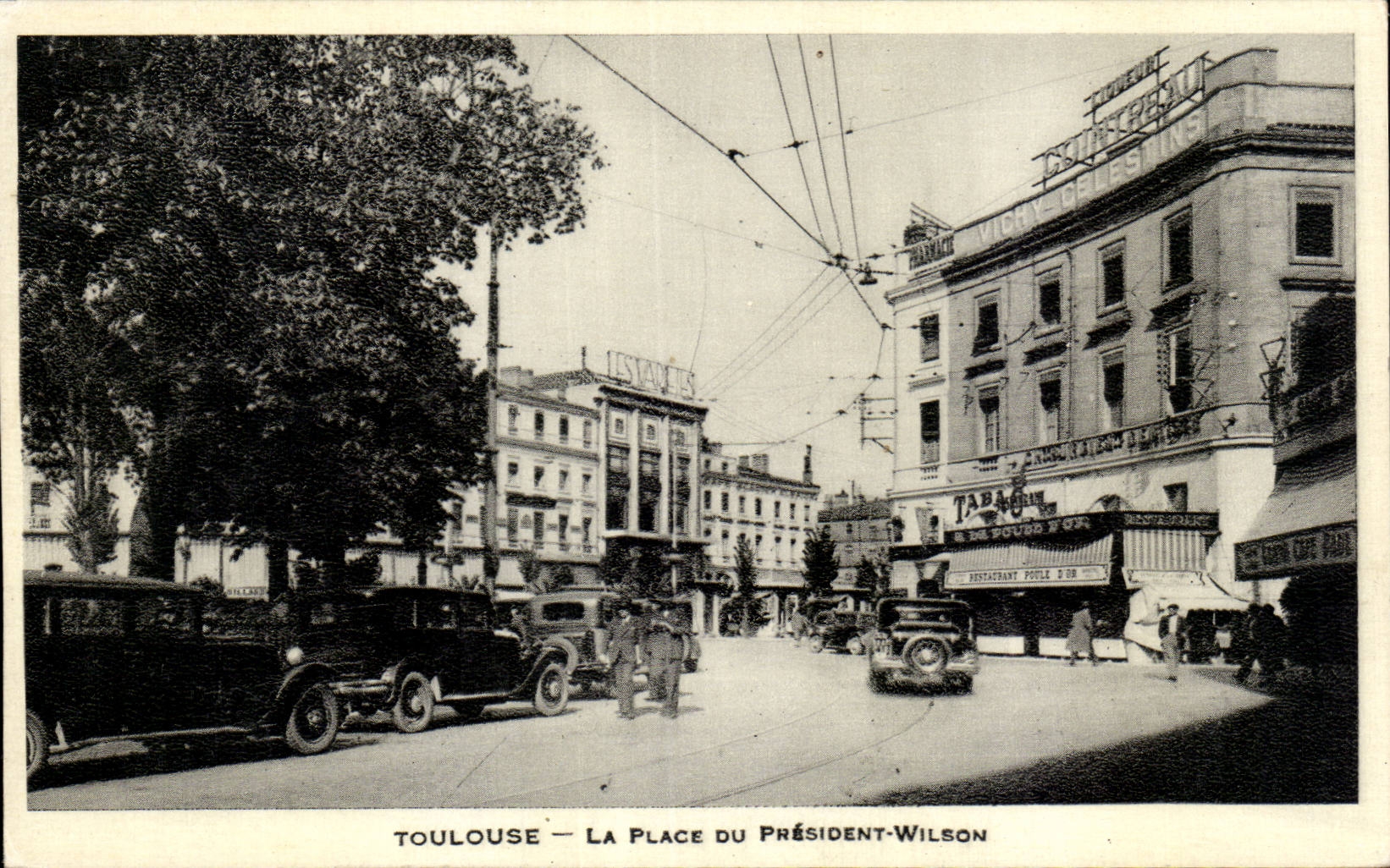 CPSM Toulouse el lugar de presidente Wilson