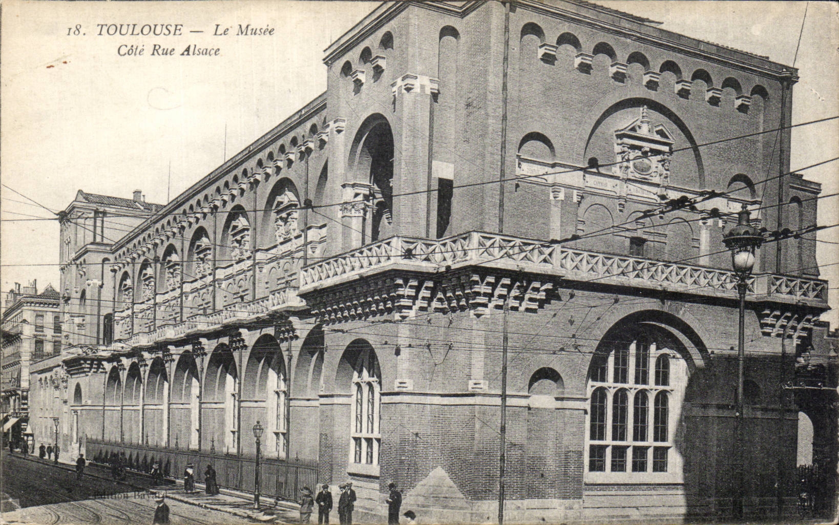 CPA Toulouse el museo dimensiona la calle Alsacia