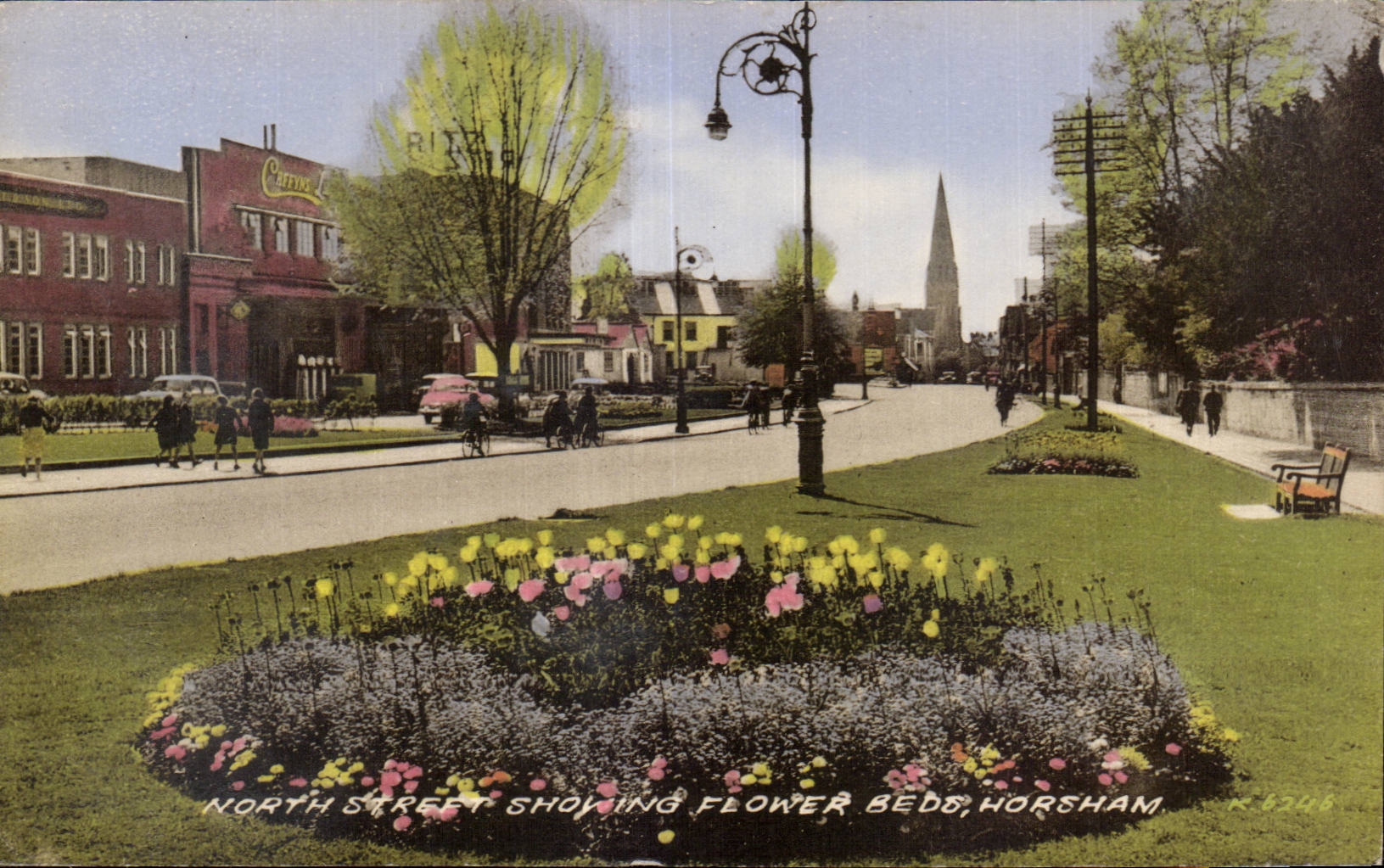 CPA Great Britain North street showing beds Horsham