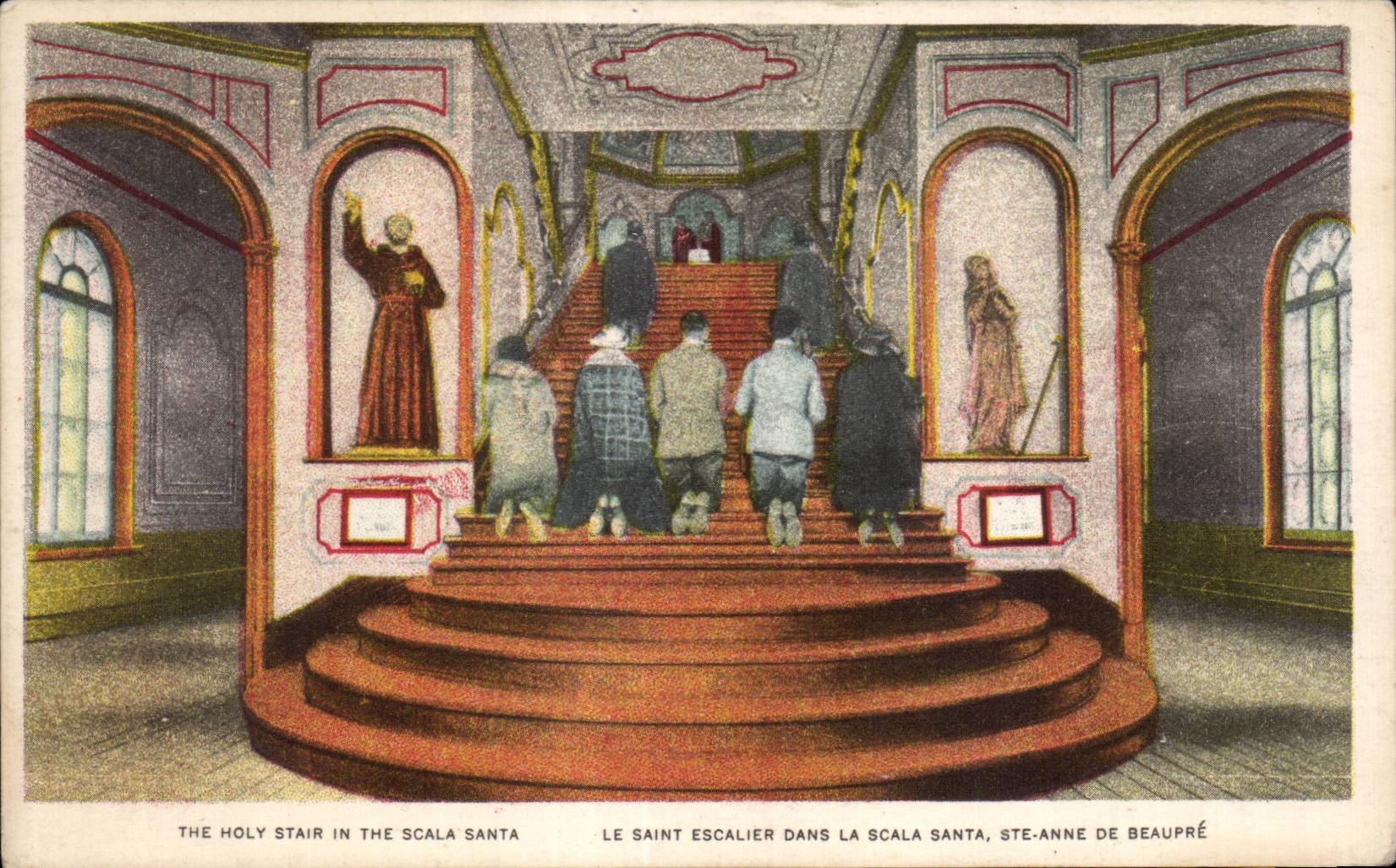 CPA The Holy Stair in the Scala Santa Saint the Staircase In Scala Santa Anne Of Bowsprit