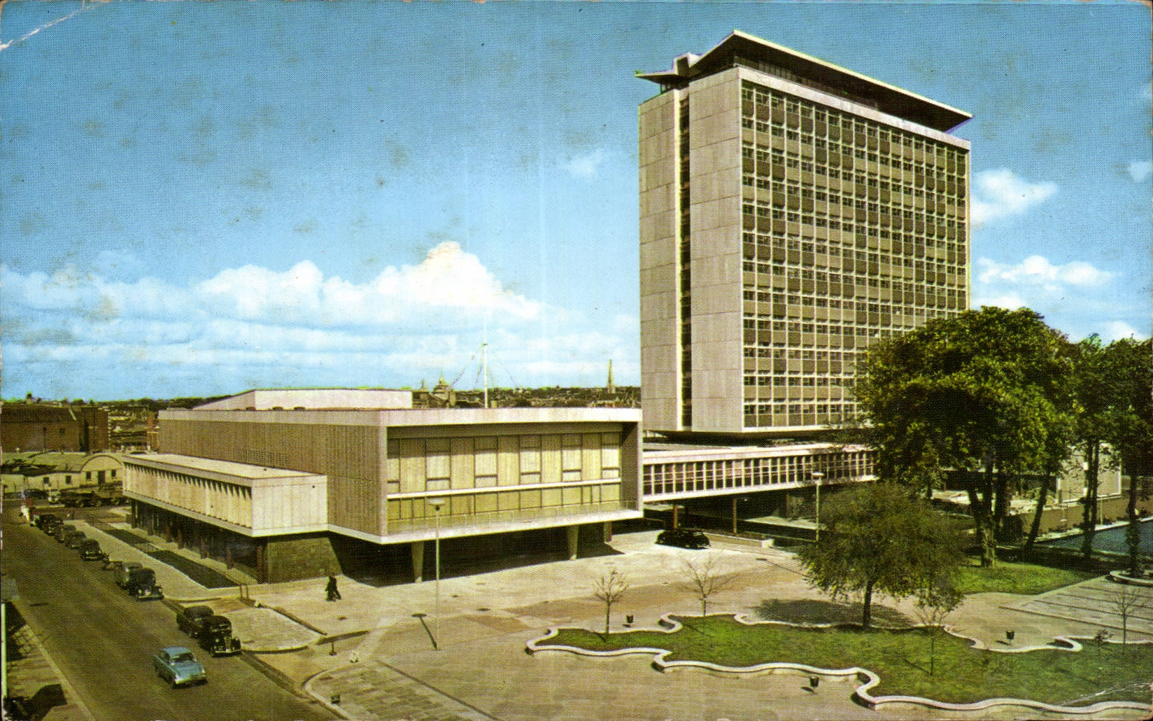 CPA The Civic Plymouth Buildings