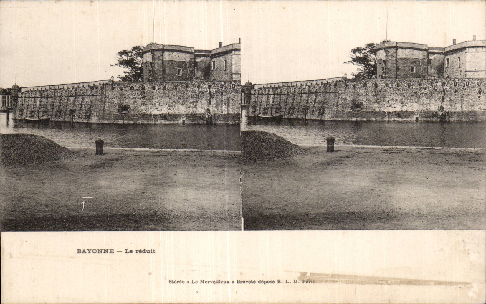 Carte Stereoscopique - Bayonne - Le Reduit - CPA 