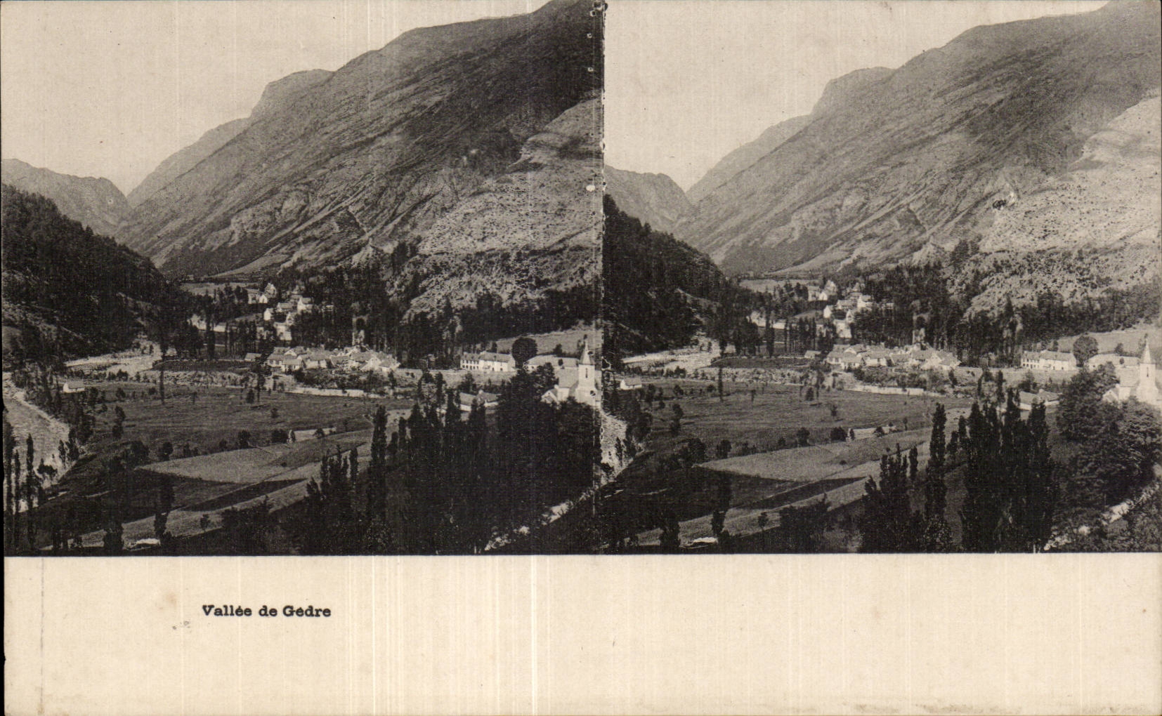 Carte Stereoscopique - Vallee de Gedre - CPA