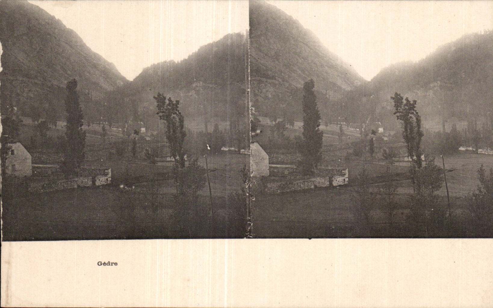 Carte Stereoscopique - Gedre - CPA 