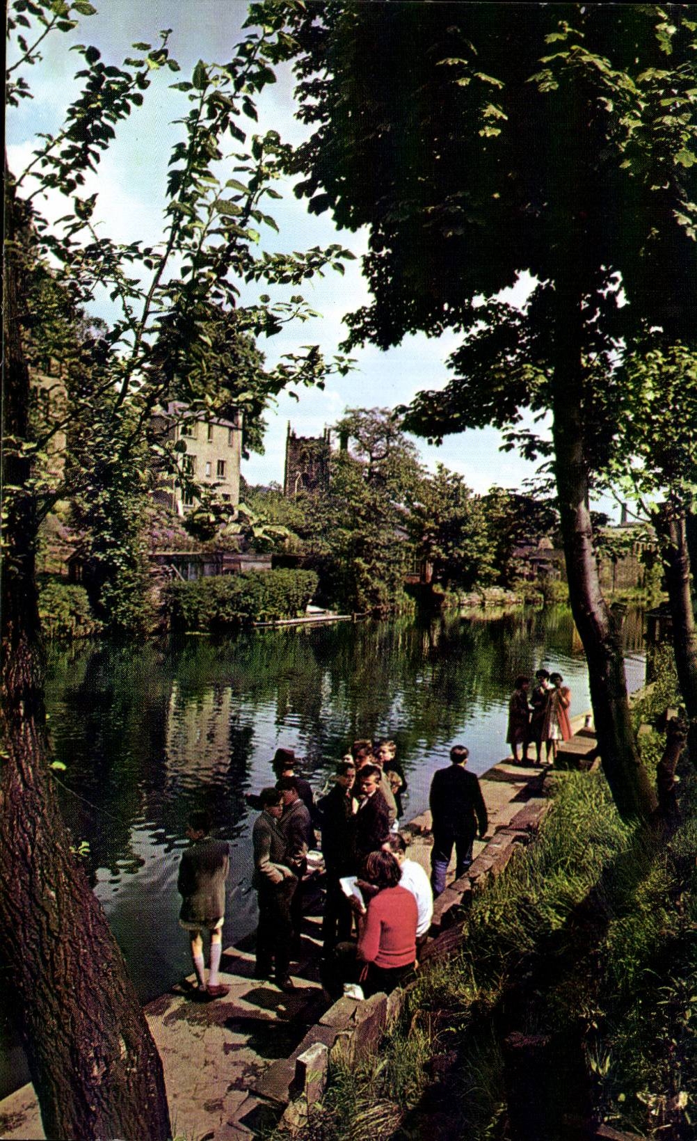 CPA River Aire at Bingley Yorkshire