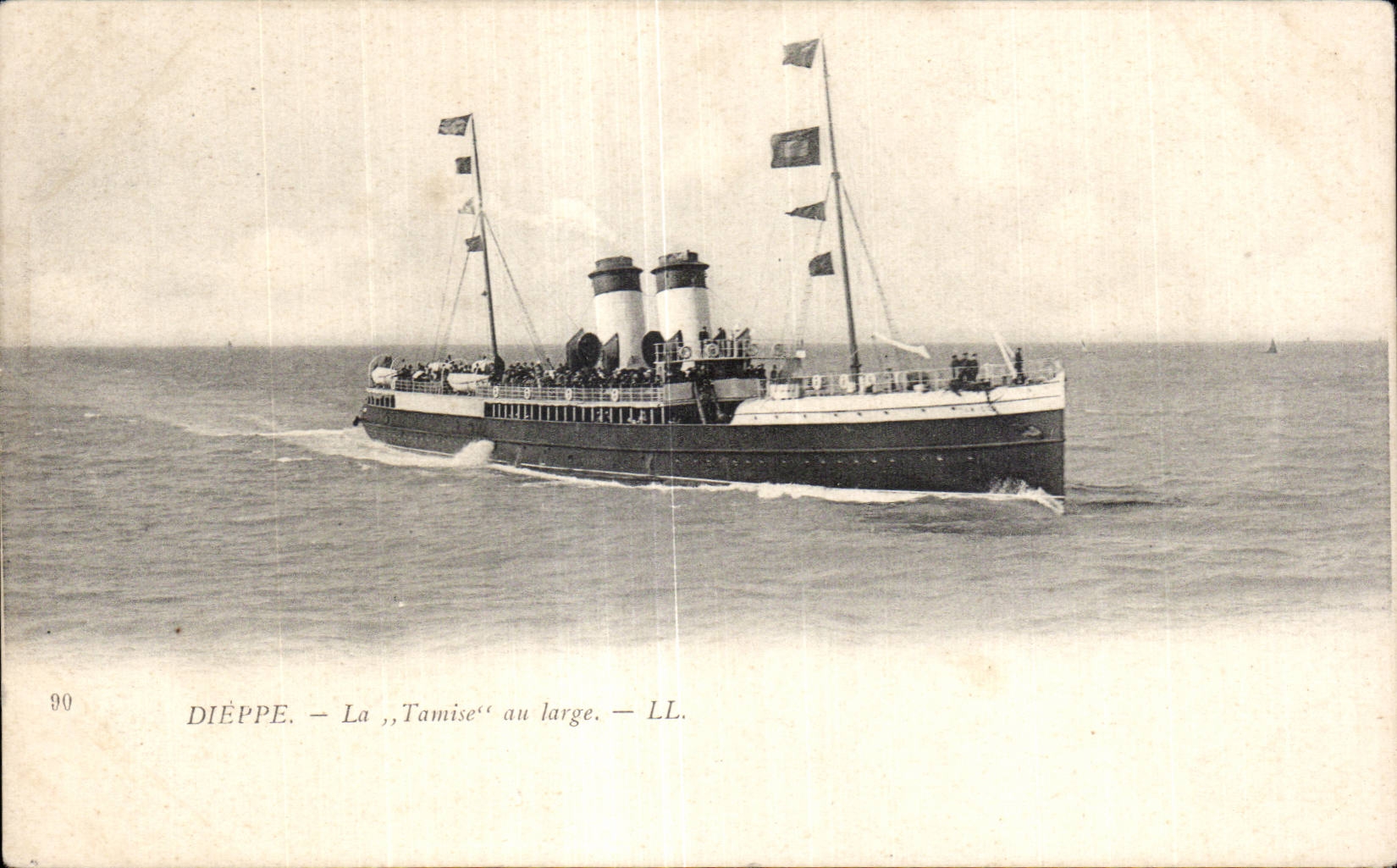 CPA Bateau Dieppe La Tamise