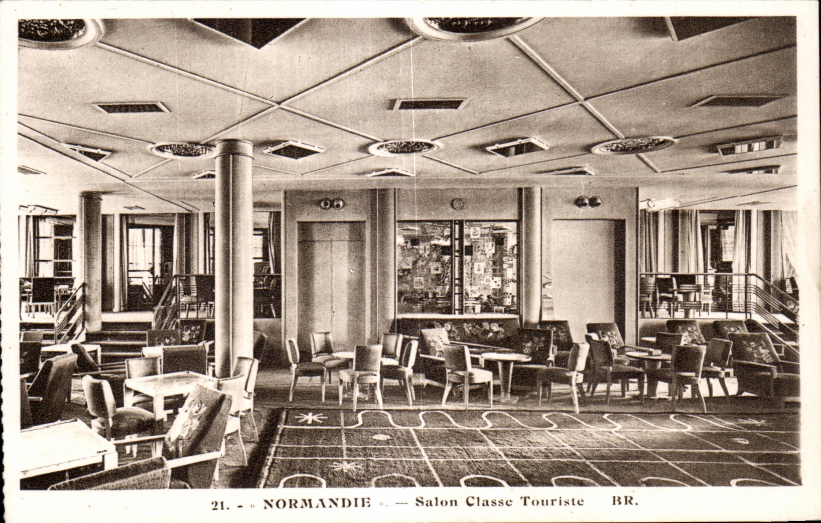 CPA Boat Normandy Living room Economy class Steamer