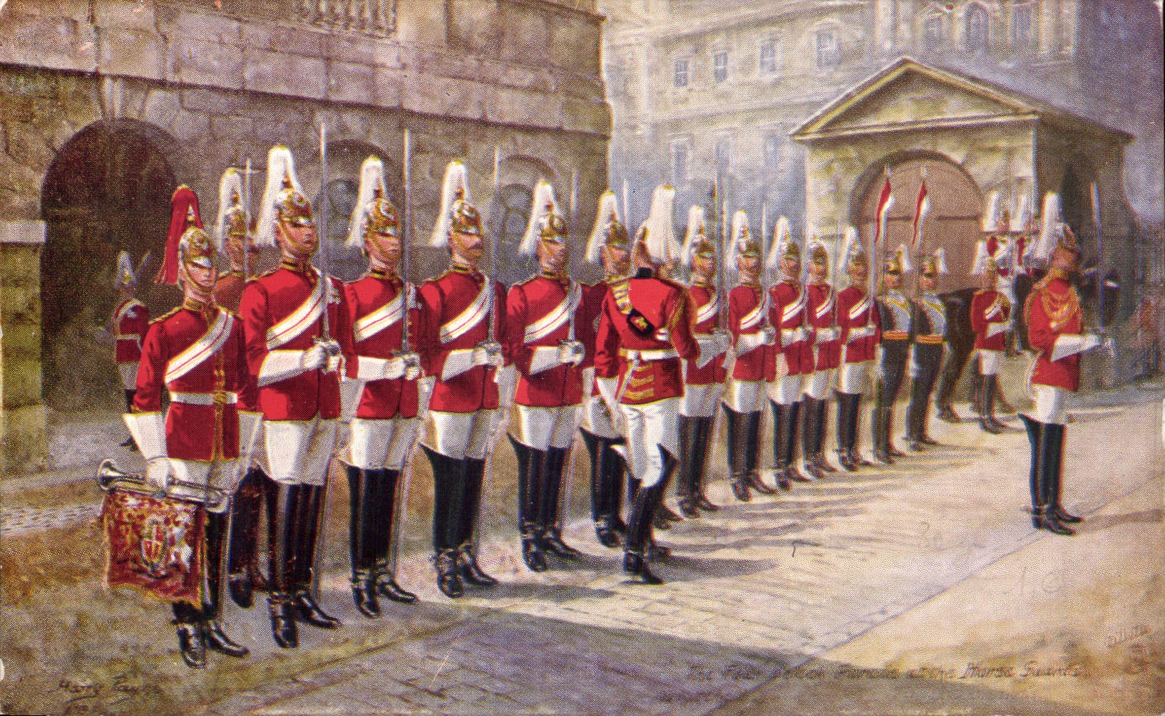 CPA 1st Life Guards Horse guards Militaria London 
