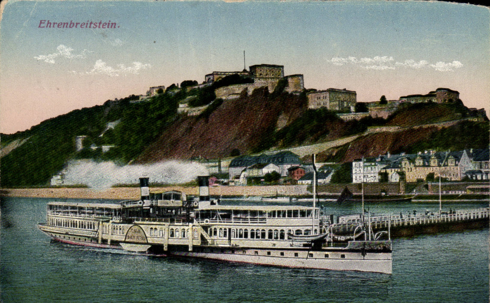 CPA Ehrenbreitstein Bateau