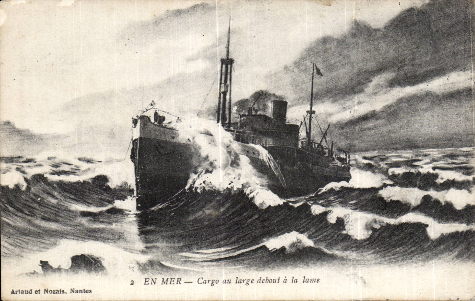 El barco de CPA en el trazador de lineas de cargo del mar con el montante amplio con la lAmina negocia