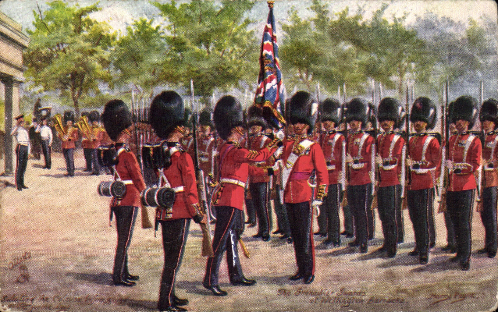 CPA Militaria Uniforms Pomegranate barracks Wellington barracks