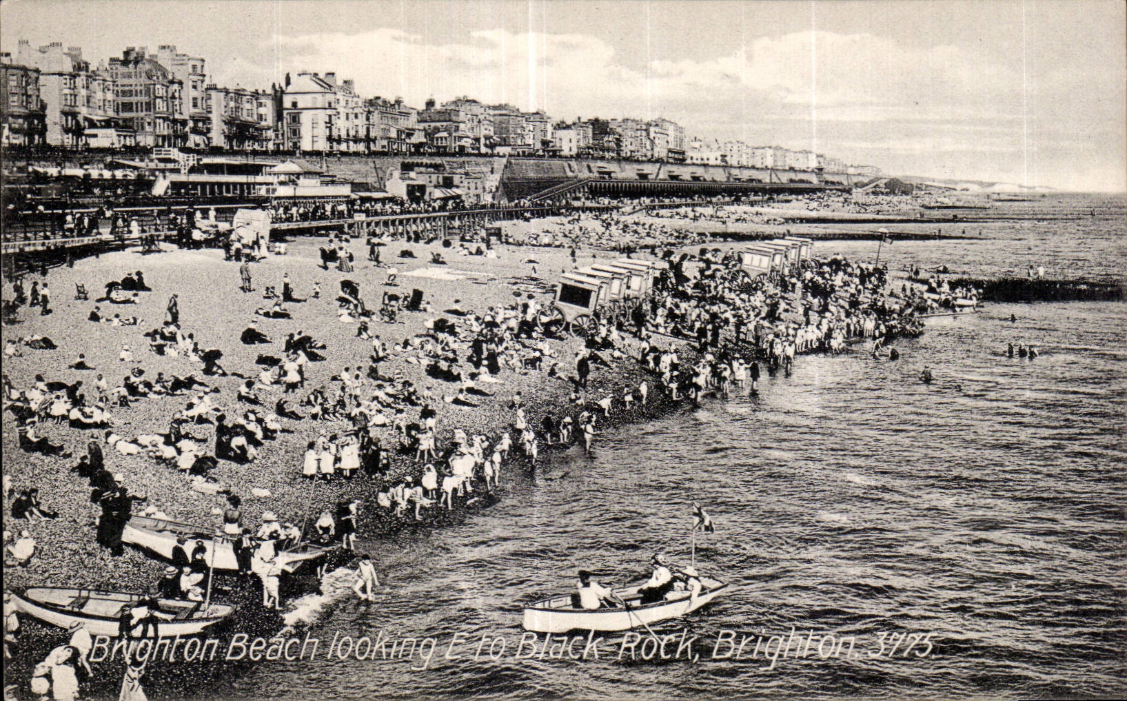 CPA Brighton Beach looking E to Black Brighton Rock'n'roll
