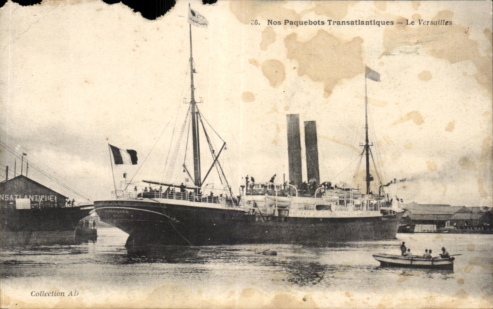 CPA Boat Our Transatlantic liners Versailles