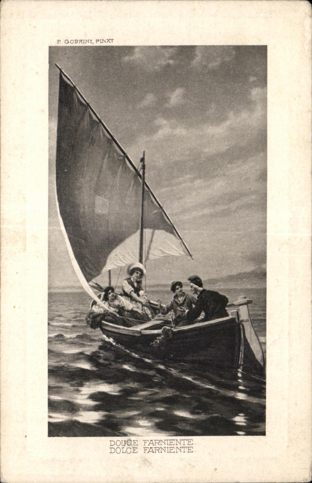 CPA Bateau Douge Farniente