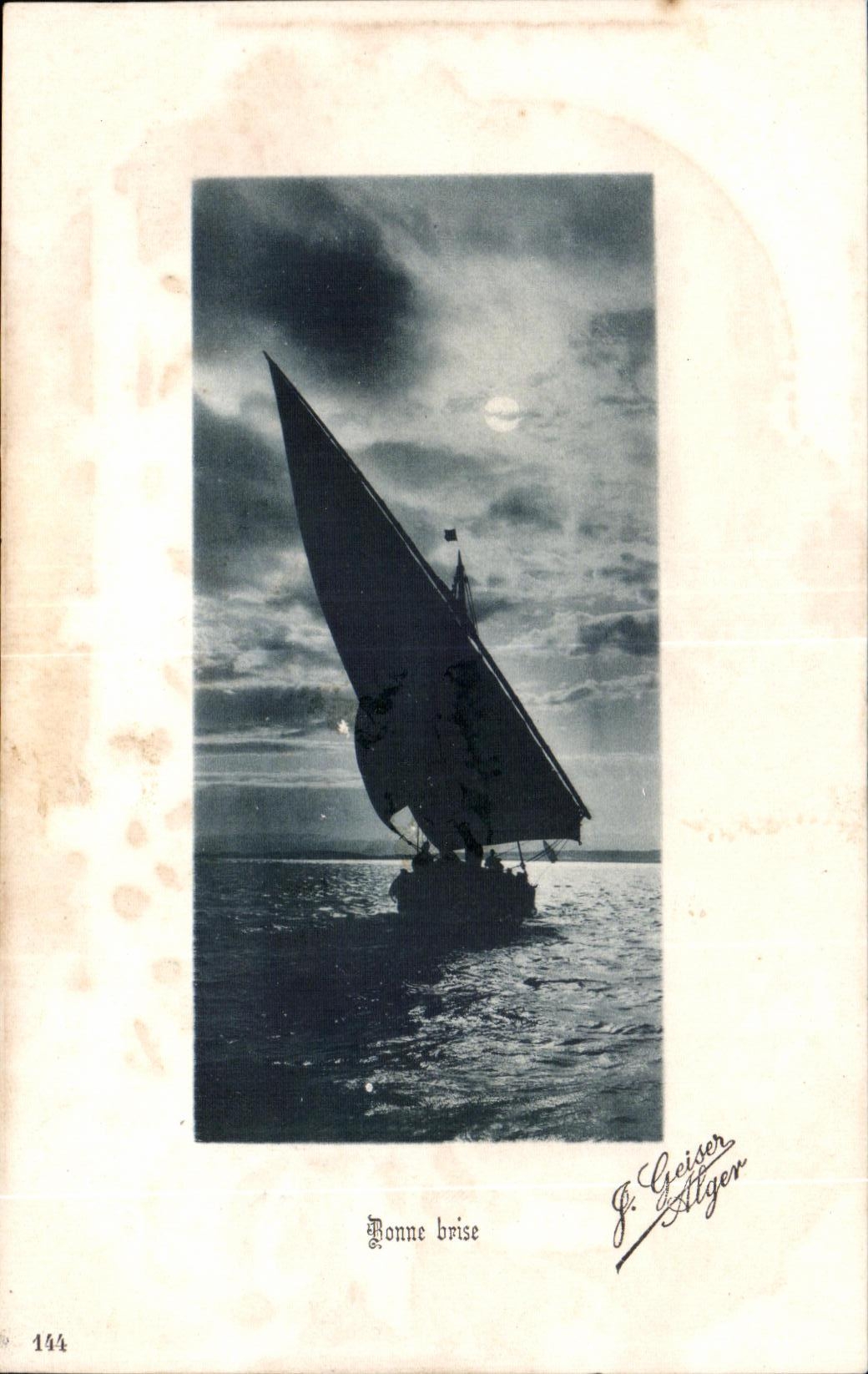 CPA Bonne Breaks Boat Boat Peche