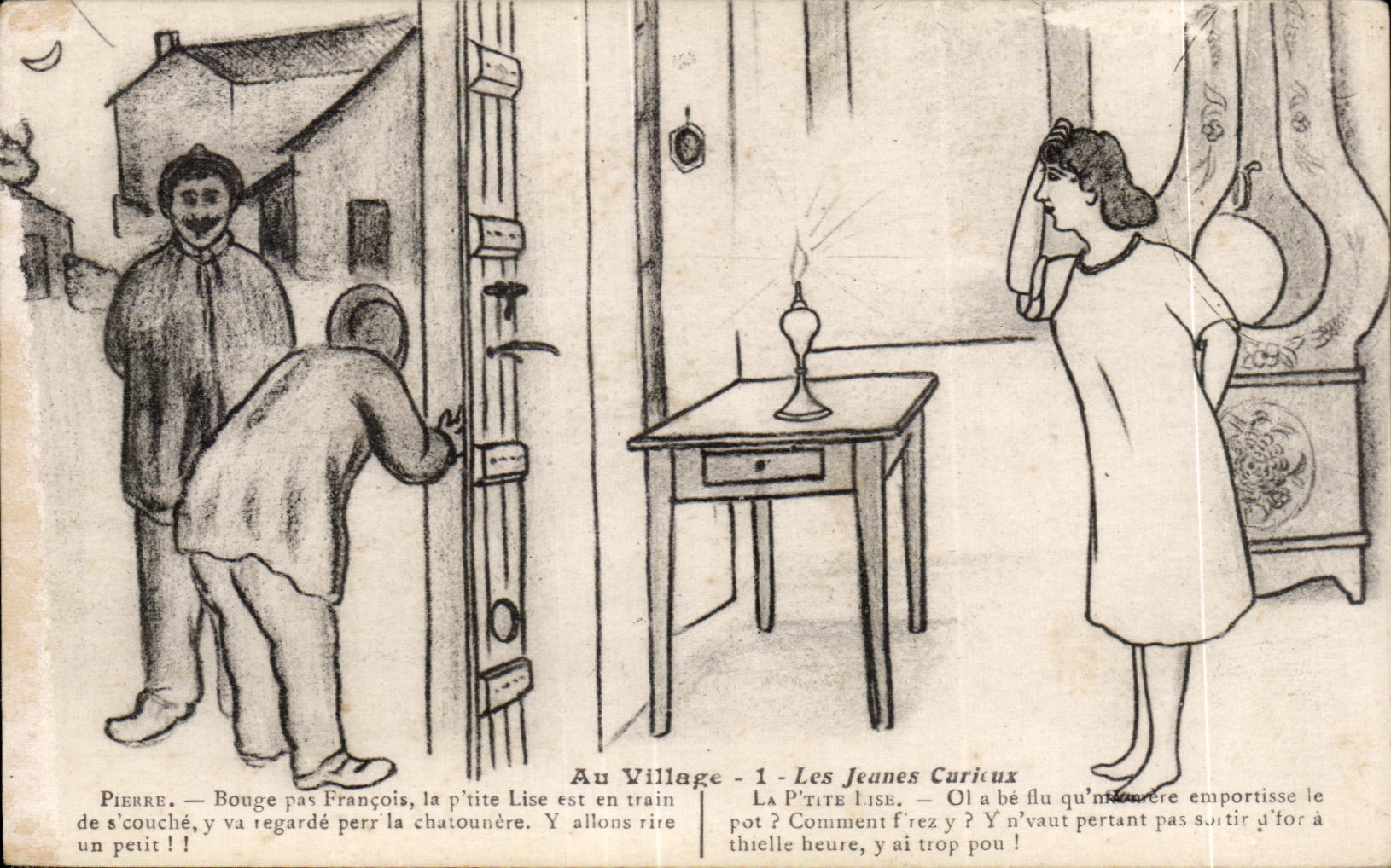 CPA At the Village Curious Jeanes Humor Illustrator