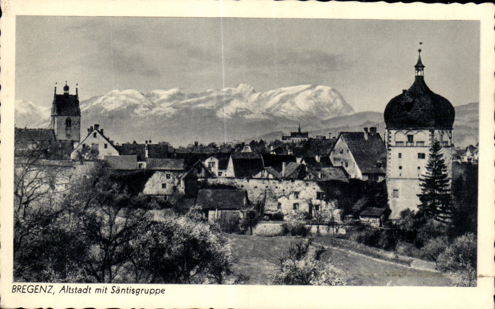 CPA Bregenz Altstadt mit Santisgruppe