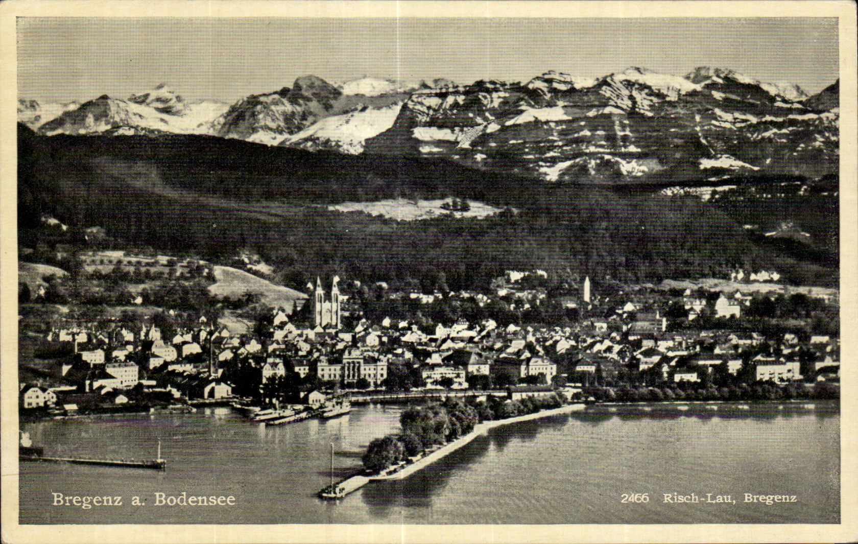 CPA Bregenz Bodensee Risch Lau 