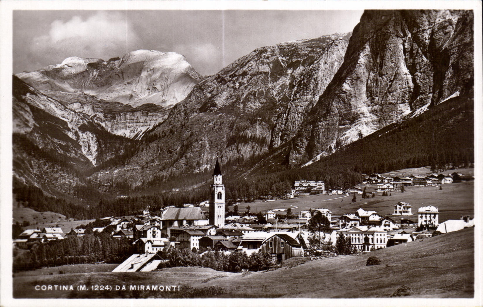 CPA Cortina da Miramonti EFotografia has Zardini Cortina ampezzo RIP vietata