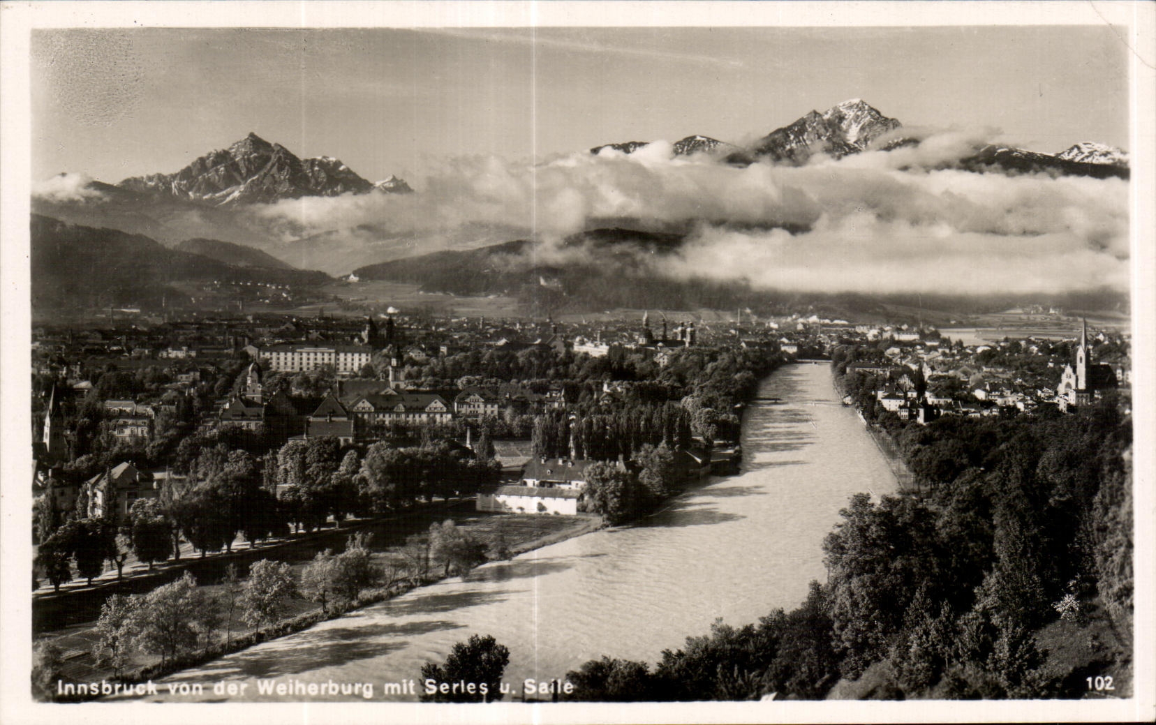 CPA Innsbruck von der Welherburg put serles U Saile