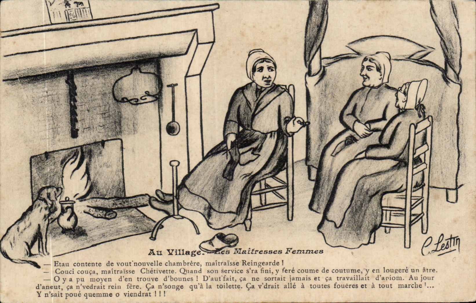 CPA At the Village Lestin Illustrator