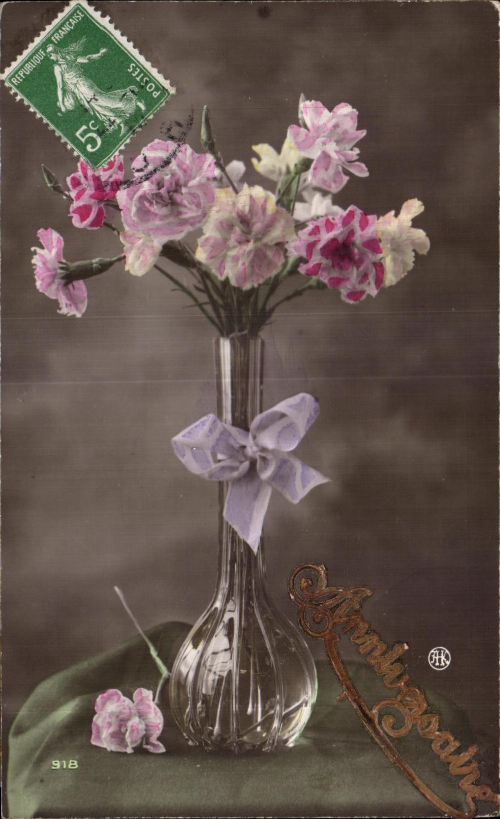 CPA Fantasy Flowers Birthday