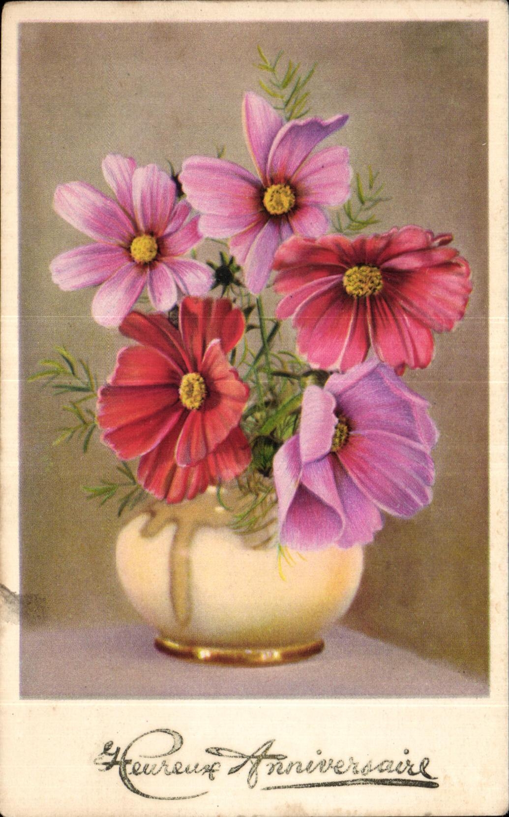 CPA Fantasy Flowers Birthday