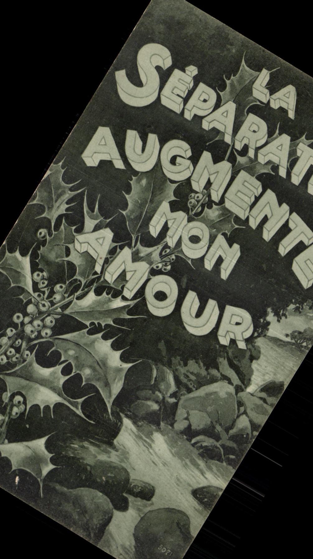 CPA Fantaisie florece aumentos de la separacion mi amor